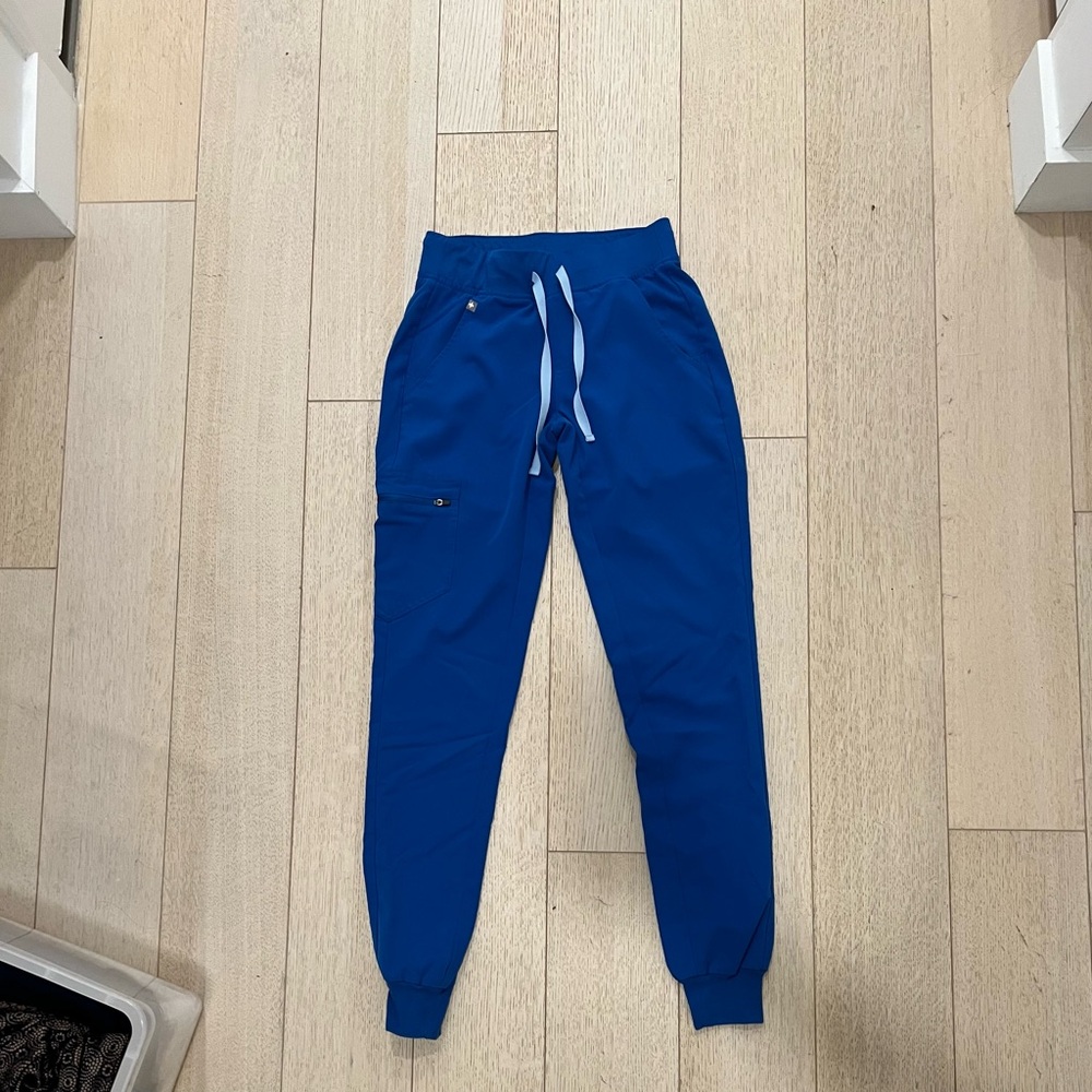 Figs Zamora Royal Blue XXS Tall Scrub Pants